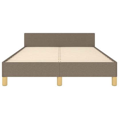 vidaXL Cadre de lit sans matelas taupe 120x190 cm tissu