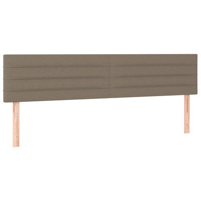 vidaXL Cadre de lit sans matelas taupe 120x190 cm tissu