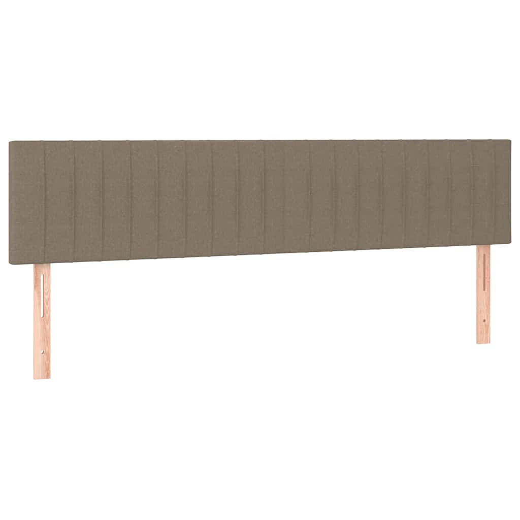 vidaXL Cadre de lit sans matelas taupe 120x190 cm tissu