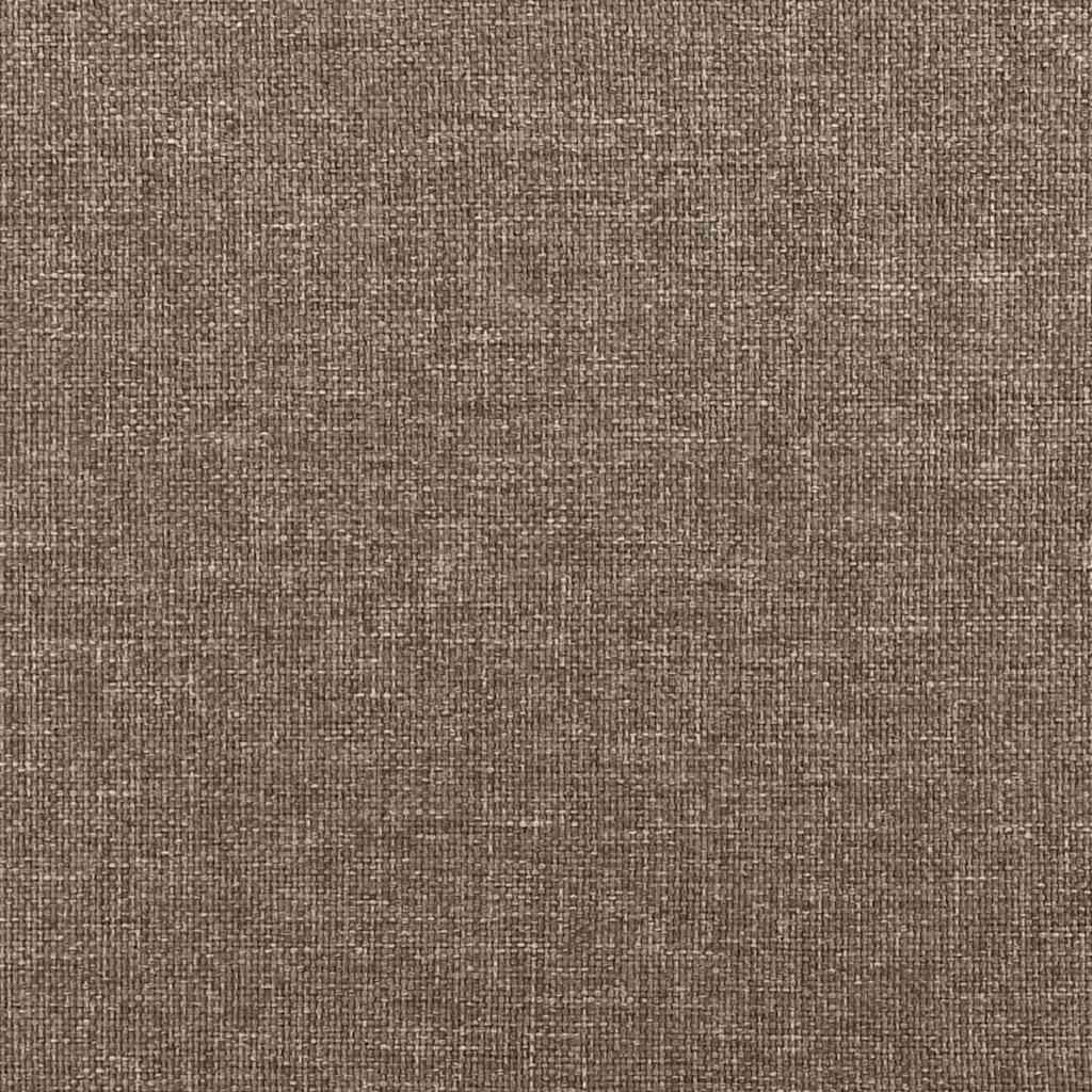 vidaXL Cadre de lit sans matelas taupe 120x190 cm tissu