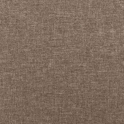 vidaXL Cadre de lit sans matelas taupe 120x190 cm tissu