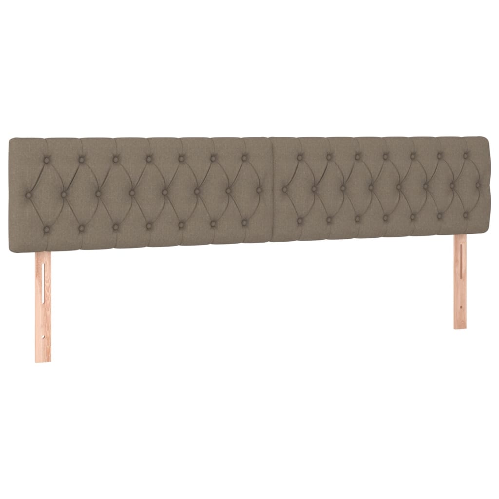 vidaXL Cadre de lit sans matelas taupe 120x190 cm tissu