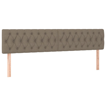 vidaXL Cadre de lit sans matelas taupe 120x190 cm tissu
