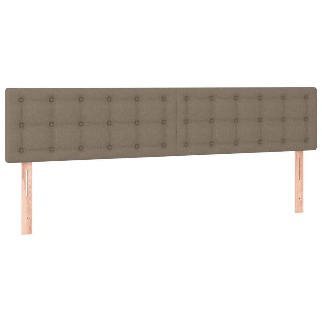 vidaXL Cadre de lit sans matelas taupe 120x190 cm tissu
