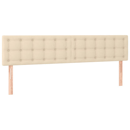 vidaXL Cadre de lit sans matelas crème 120x190 cm tissu