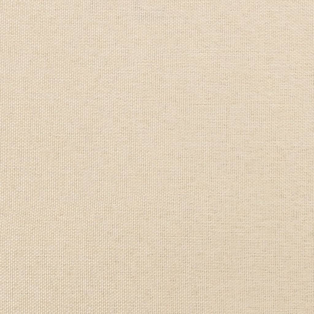 vidaXL Cadre de lit sans matelas crème 120x190 cm tissu