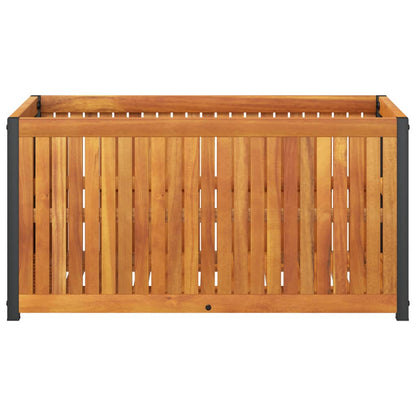 vidaXL Pflanzkübel 85x45x44 cm Massivholz Akazie und Stahl