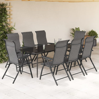 vidaXL Chaises de jardin 8 pcs Pliantes Gris Résine tressée