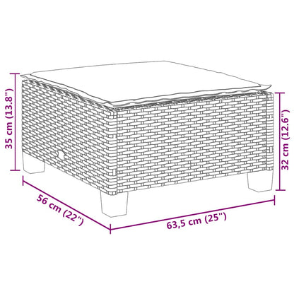 vidaXL Ensemble de canapés de jardin 4 pcs avec coussins en résine tressée beige