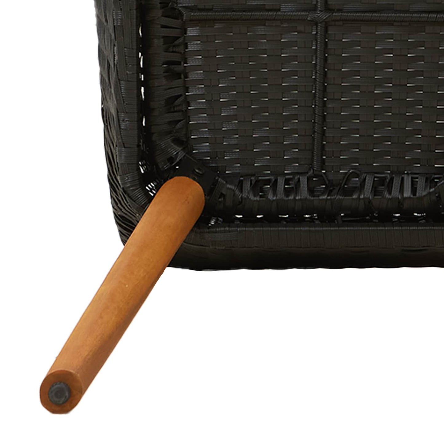 vidaXL Garten Essgruppe mit Kissen 5 pcs Schwarz Poly-Rattan