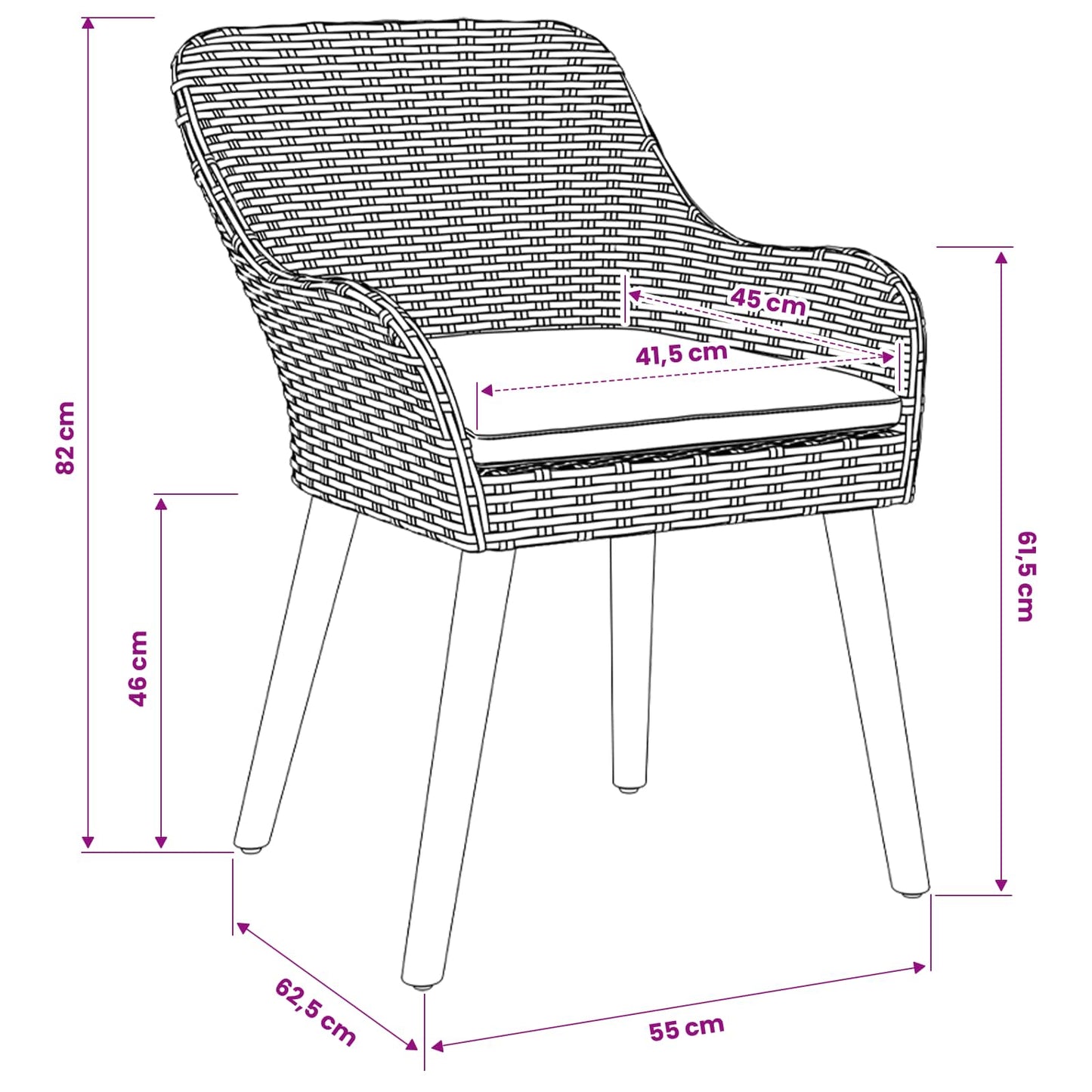 vidaXL Ensemble de salle à manger de jardin avec coussins 9 pcs Gris clair Résine tressée