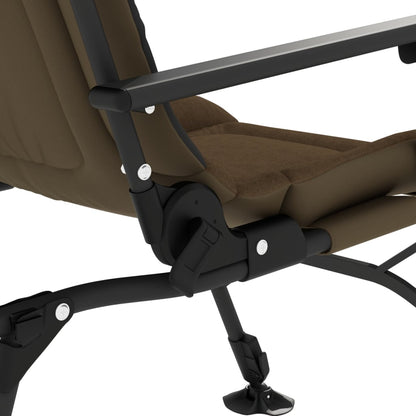 vidaXL Chaise de pêche pliable avec accoudoirs Taupe
