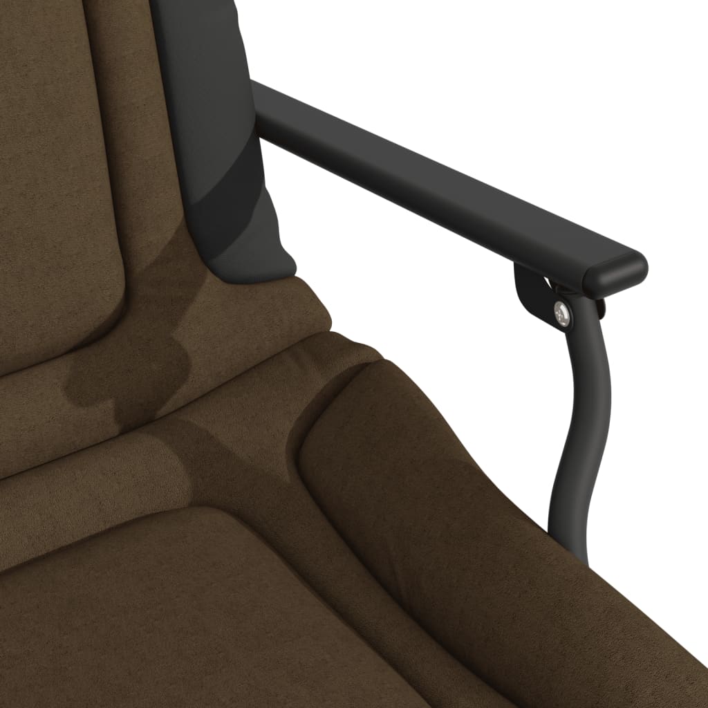 vidaXL Chaise de pêche pliable avec accoudoirs Taupe