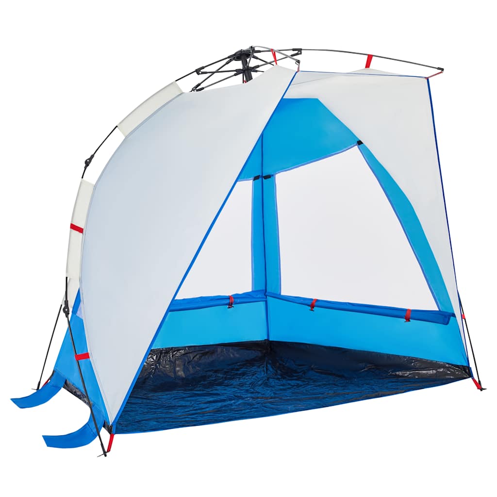 vidaXL Strandzelt 2 Personen Azurblau Quick Release Wasserdicht