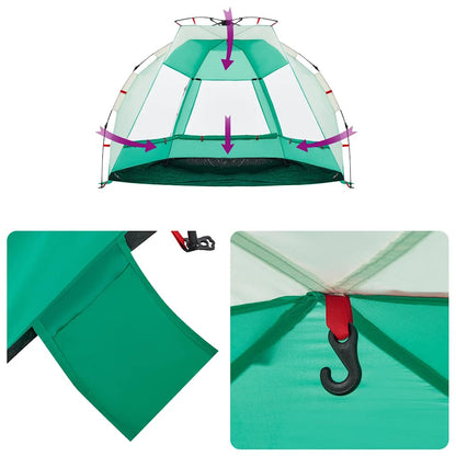 vidaXL Strandzelt 2 Personen Seegrün Quick Release Wasserdicht