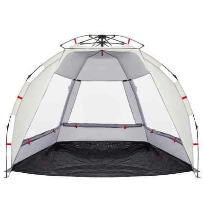 vidaXL Strandzelt 2 Personen Grau Quick Release Wasserdicht