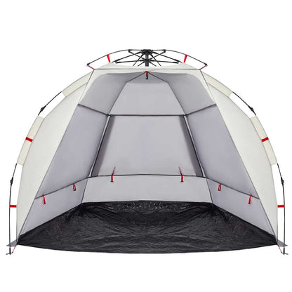 vidaXL Strandzelt 2 Personen Grau Quick Release Wasserdicht