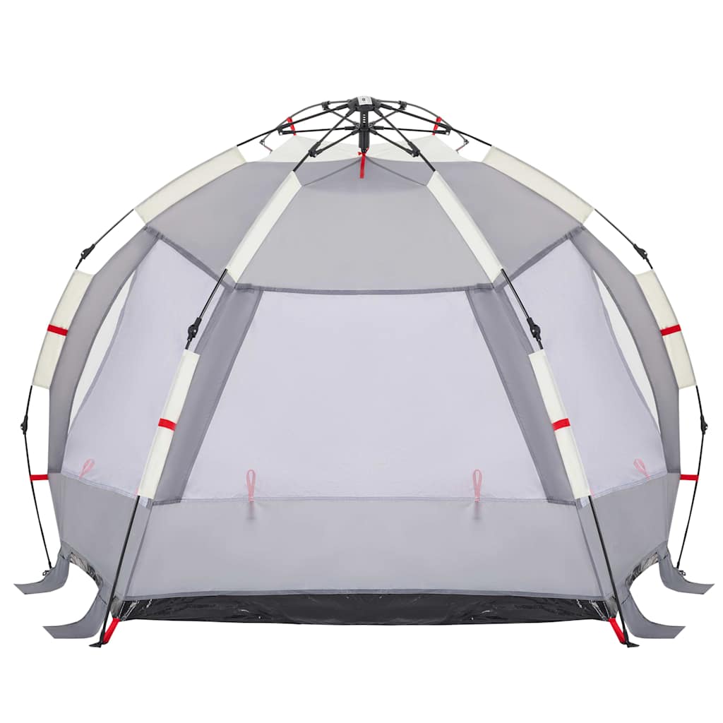 vidaXL Strandzelt 2 Personen Grau Quick Release Wasserdicht