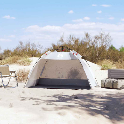vidaXL Strandzelt 2 Personen Grau Quick Release Wasserdicht