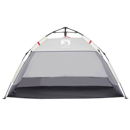 vidaXL Strandzelt 2 Personen Grau Quick Release Wasserdicht