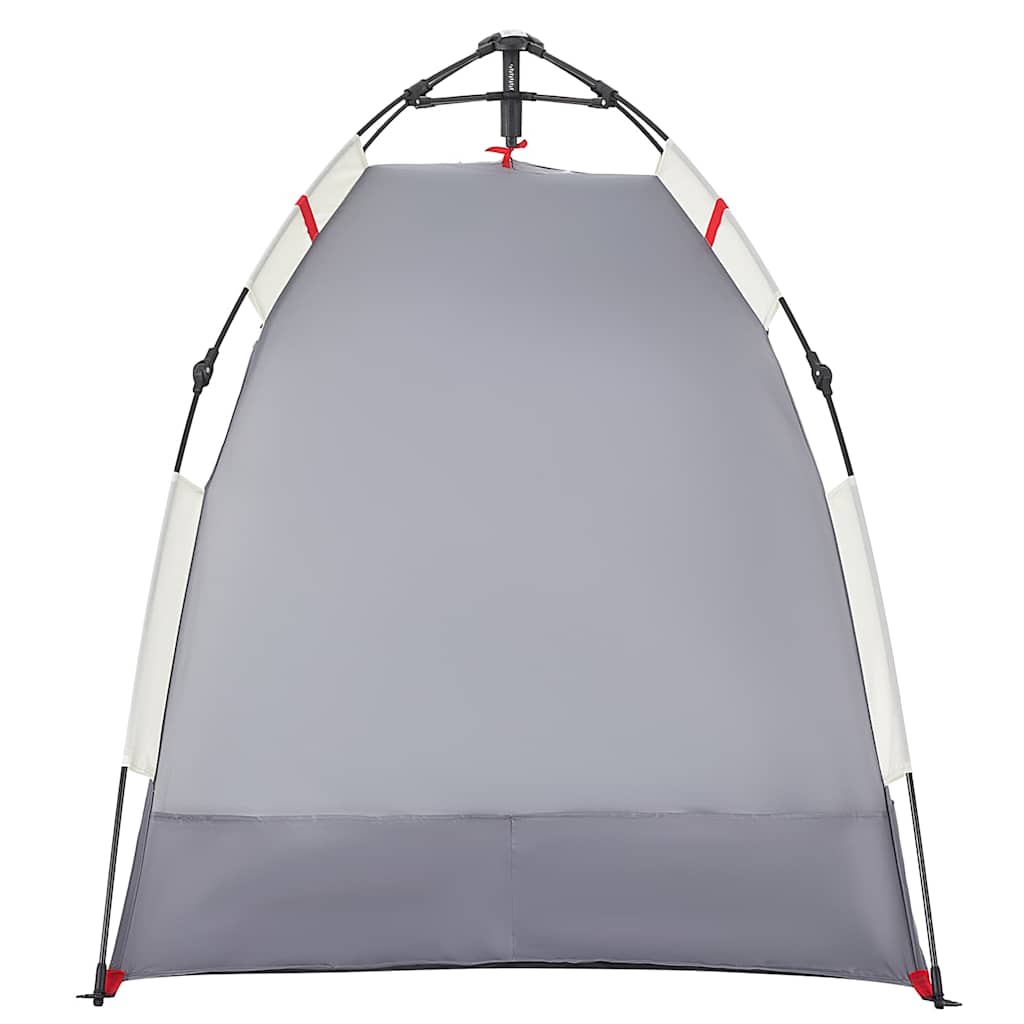 vidaXL Strandzelt 2 Personen Grau Quick Release Wasserdicht