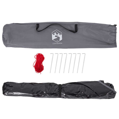 vidaXL Strandzelt 2 Personen Grau Quick Release Wasserdicht