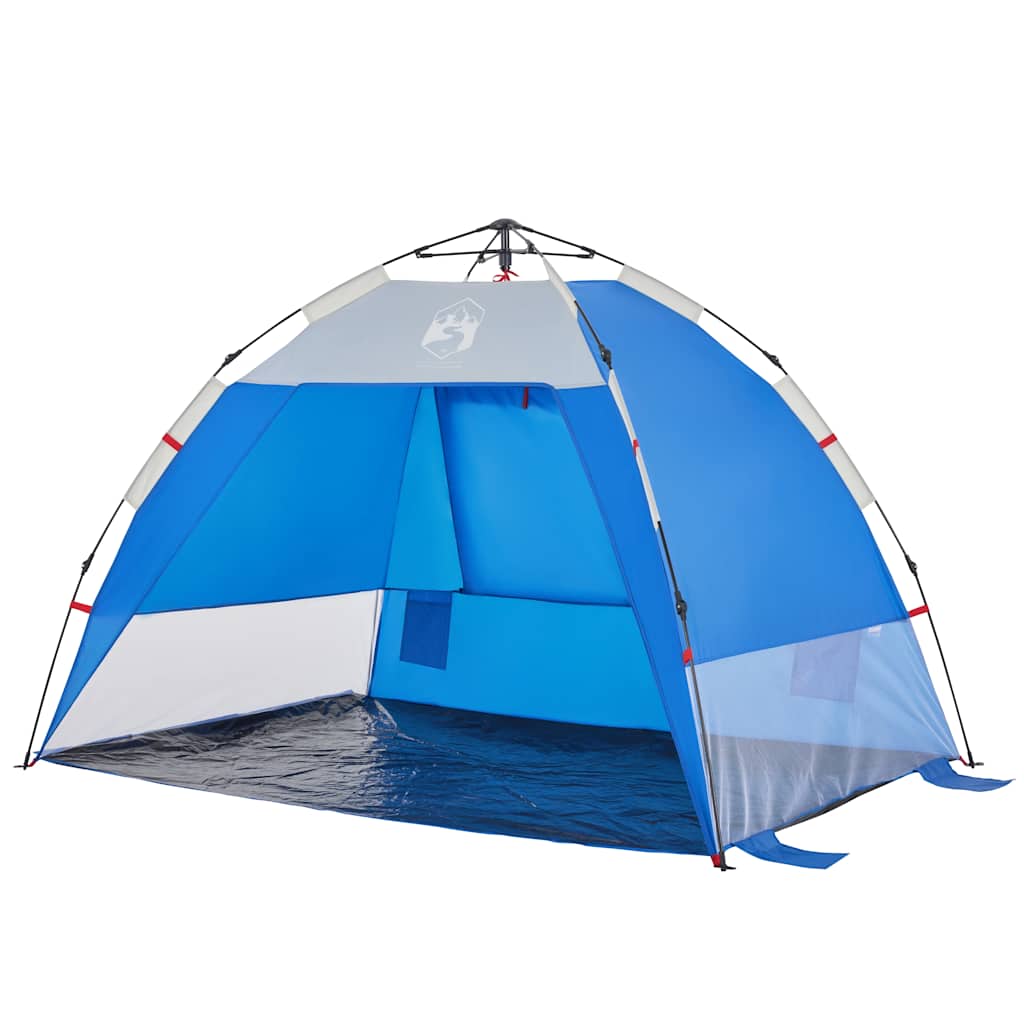 vidaXL Strandzelt 2 Personen Azurblau Quick Release Wasserdicht