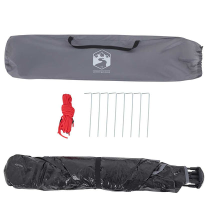 vidaXL Strandzelt 2 Personen Grau Quick Release Wasserdicht