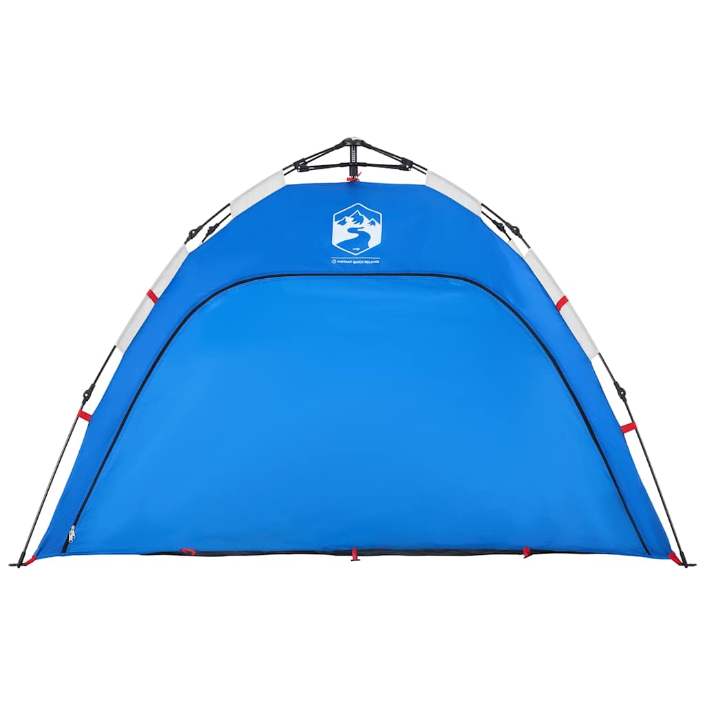 vidaXL Strandzelt 2 Personen Azurblau Quick Release Wasserdicht