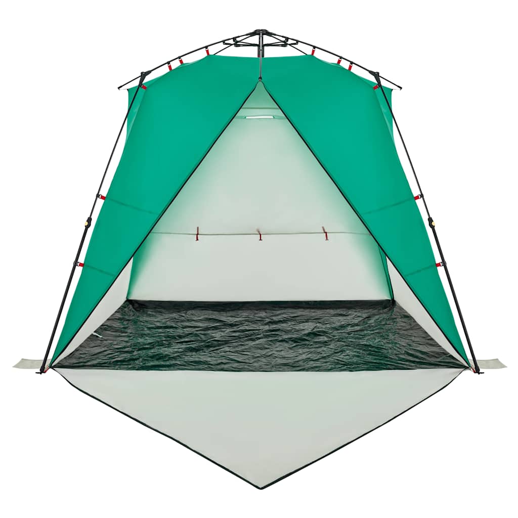 vidaXL Strandzelt 4 Personen Seegrün Quick Release Wasserdicht