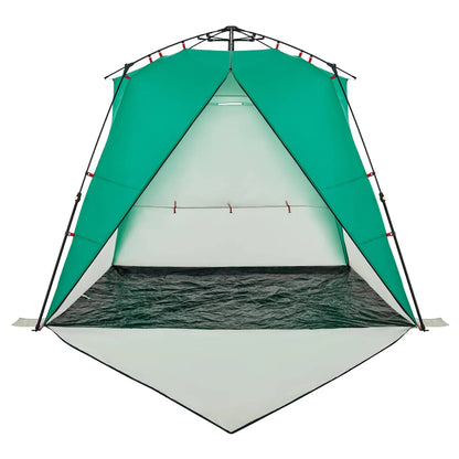vidaXL Strandzelt 4 Personen Seegrün Quick Release Wasserdicht