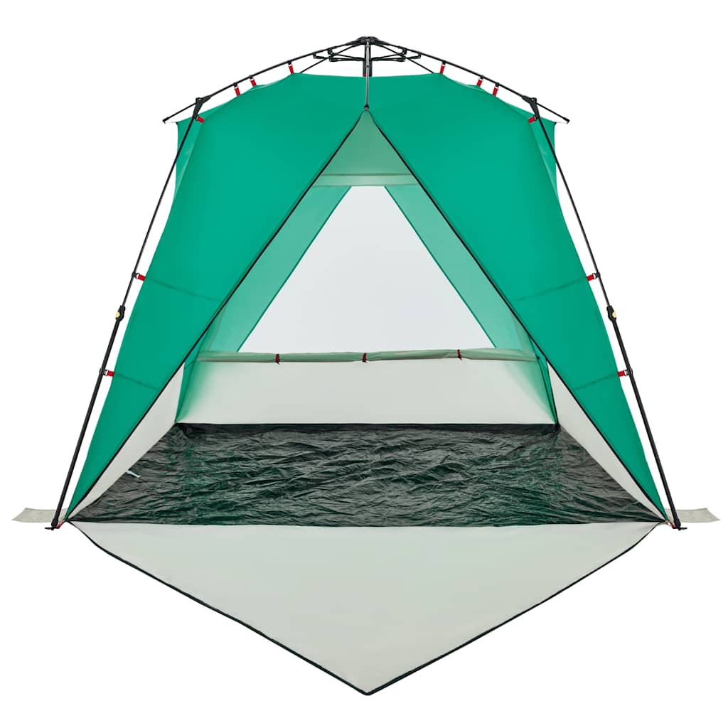 vidaXL Strandzelt 4 Personen Seegrün Quick Release Wasserdicht