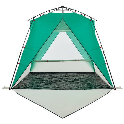 vidaXL Strandzelt 4 Personen Seegrün Quick Release Wasserdicht