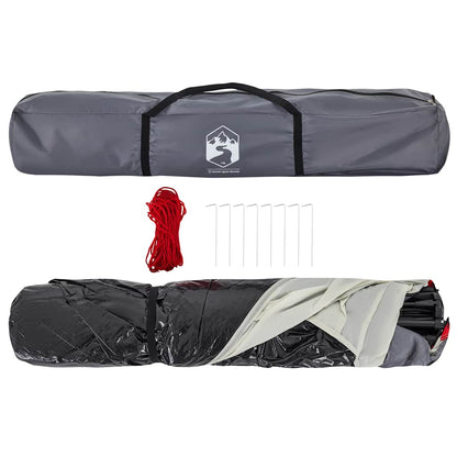 vidaXL Strandzelt 4 Personen Grau Quick Release Wasserdicht