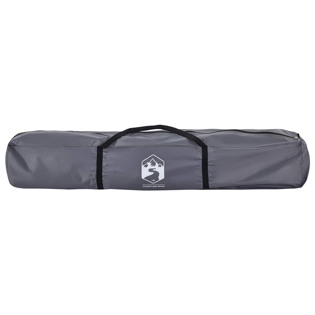 vidaXL Strandzelt 4 Personen Grau Quick Release Wasserdicht