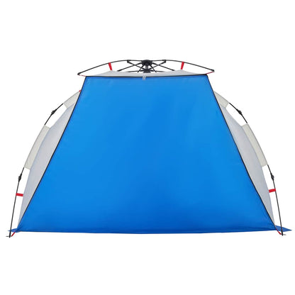vidaXL Strandzelt 2 Personen Azurblau Quick Release Wasserdicht