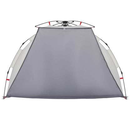 vidaXL Strandzelt 2 Personen Grau Quick Release Wasserdicht