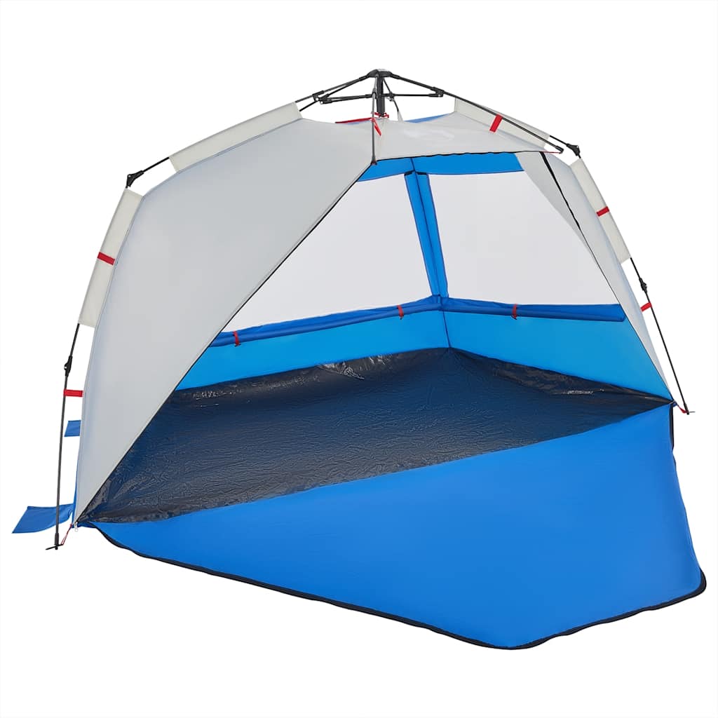 vidaXL Strandzelt 3 Personen Azurblau Quick Release Wasserdicht