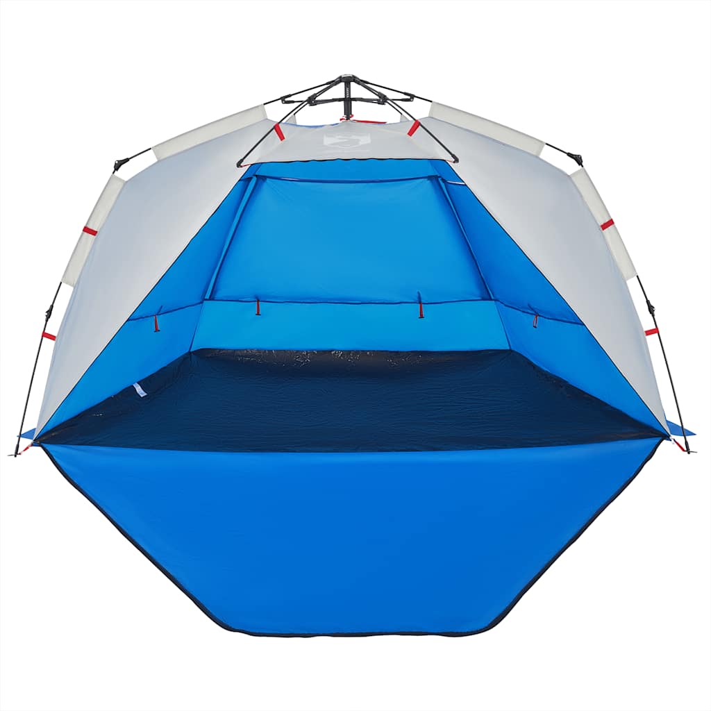 vidaXL Strandzelt 3 Personen Azurblau Quick Release Wasserdicht