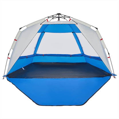 vidaXL Strandzelt 3 Personen Azurblau Quick Release Wasserdicht