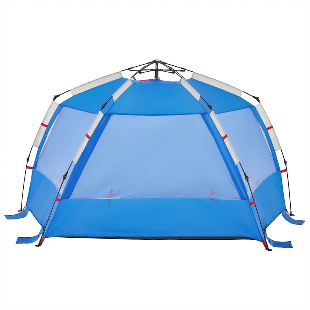 vidaXL Strandzelt 3 Personen Azurblau Quick Release Wasserdicht