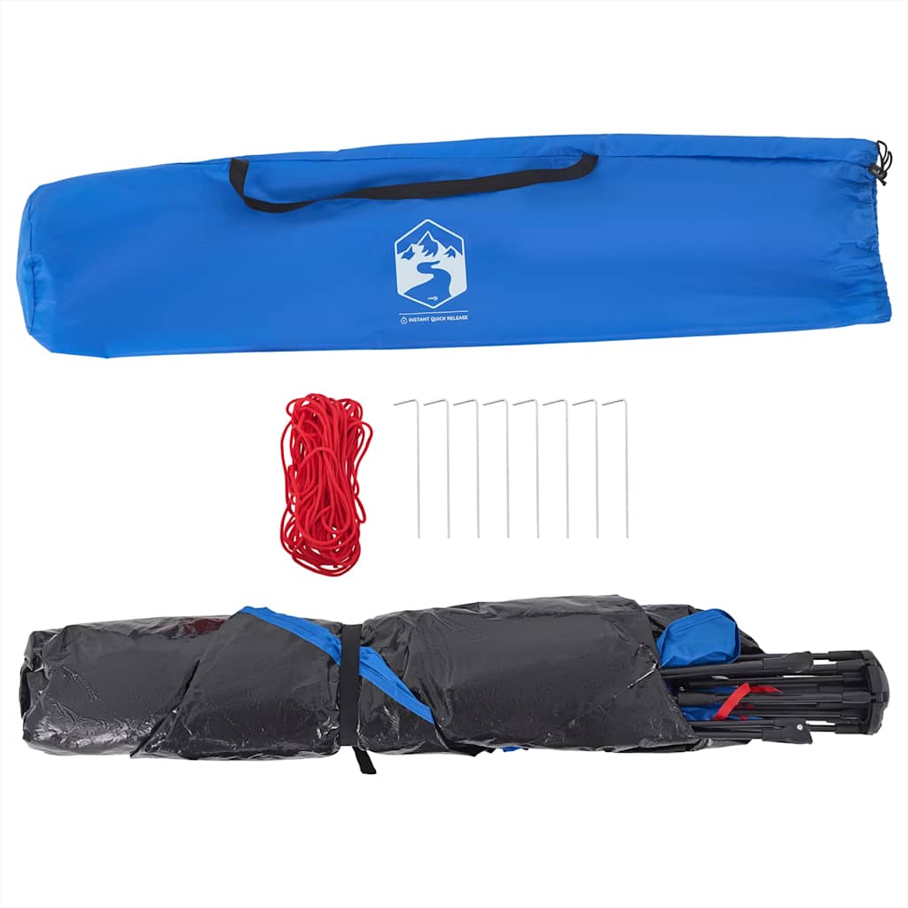 vidaXL Strandzelt 3 Personen Azurblau Quick Release Wasserdicht