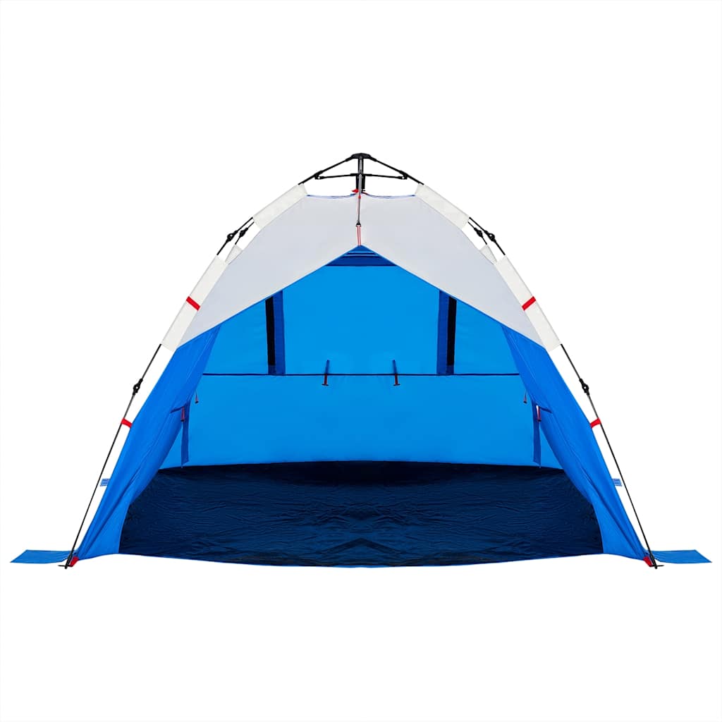 vidaXL Strandzelt 3 Personen Azurblau Quick Release Wasserdicht