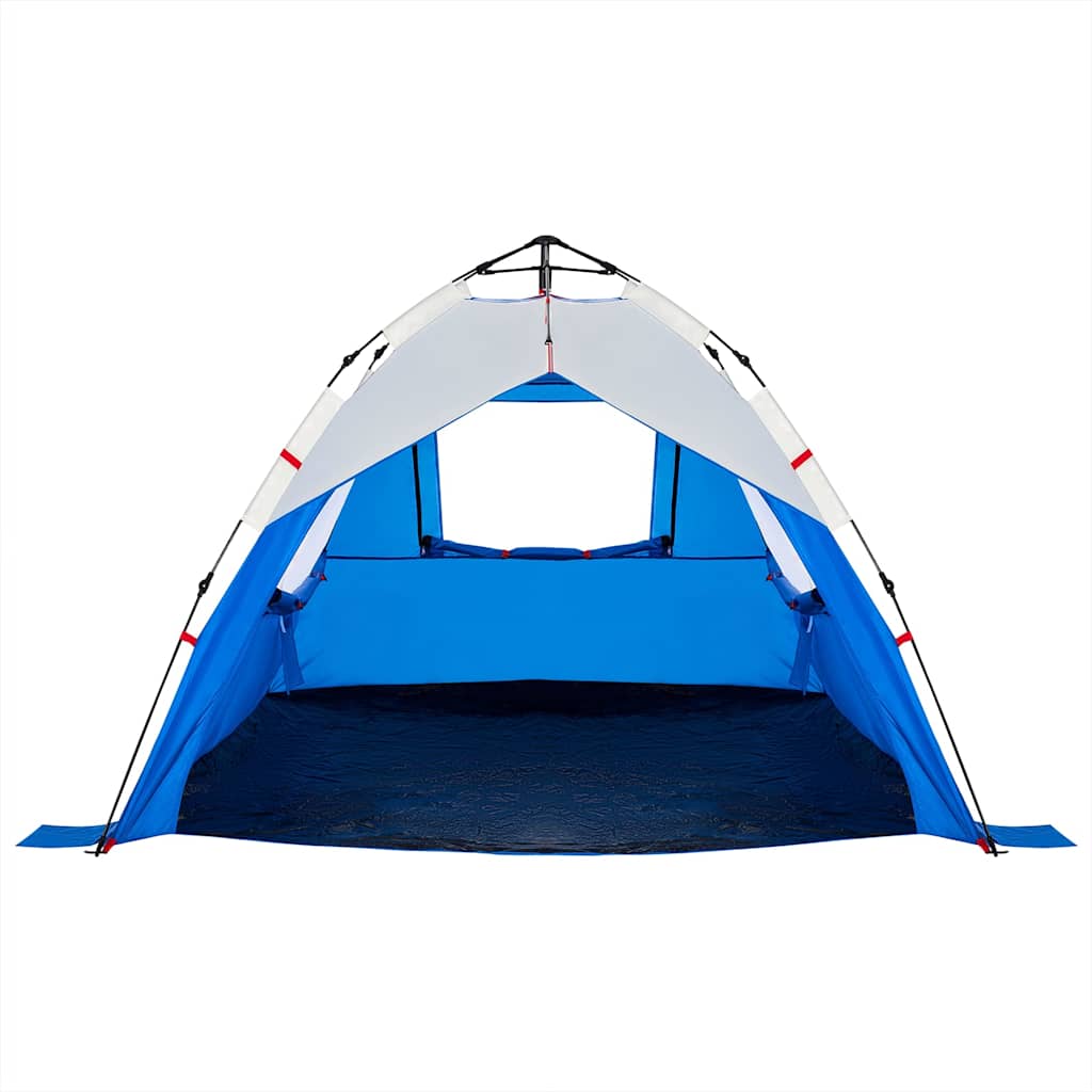 vidaXL Strandzelt 3 Personen Azurblau Quick Release Wasserdicht