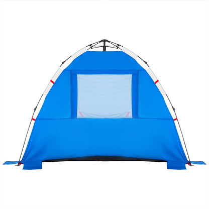 vidaXL Strandzelt 3 Personen Azurblau Quick Release Wasserdicht