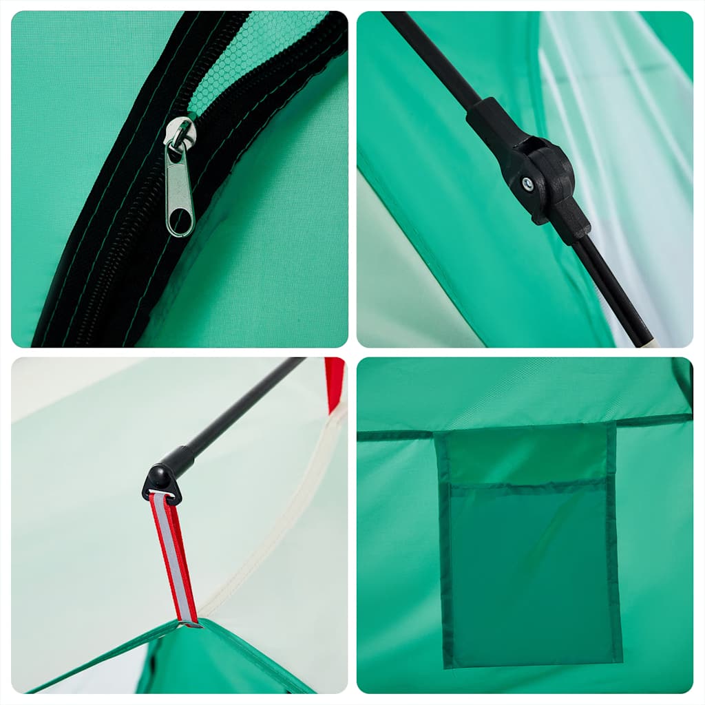 vidaXL Strandzelt 3 Personen Seegrün Quick Release Wasserdicht