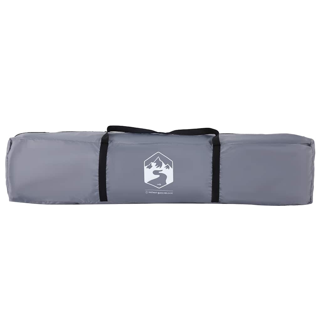 vidaXL Campingzelt 4 Personen Grau und Orange Quick Release
