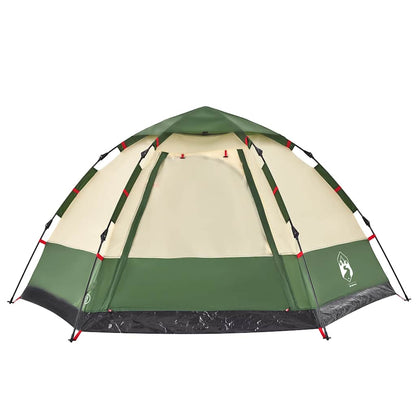 vidaXL Campingzelt 4 Personen Grün Quick Release