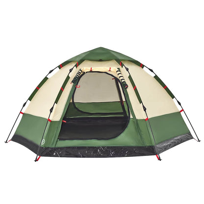 vidaXL Campingzelt 4 Personen Grün Quick Release