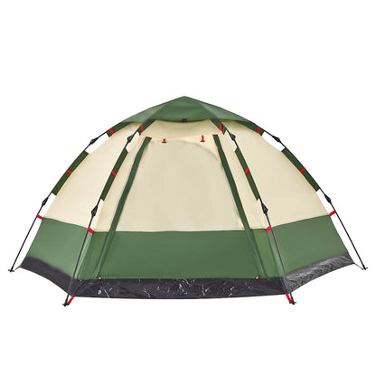 vidaXL Campingzelt 4 Personen Grün Quick Release